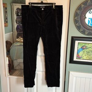 Loft outlet sz16 black velvety jean pants